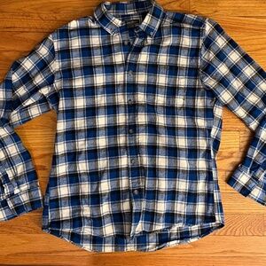 Men’s Eddie Bauer Blue Plaid Flannel Size M